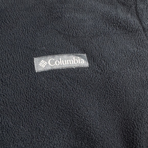 Columbia Benton Springs Fleece Jacket Womens Large Black Full Zip Outdoor Hiking - Picture 3 of 9